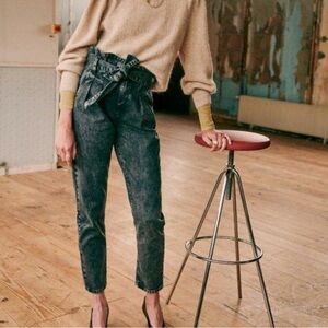 Sezane Austin Trouser in Washed Black size 40 NWT